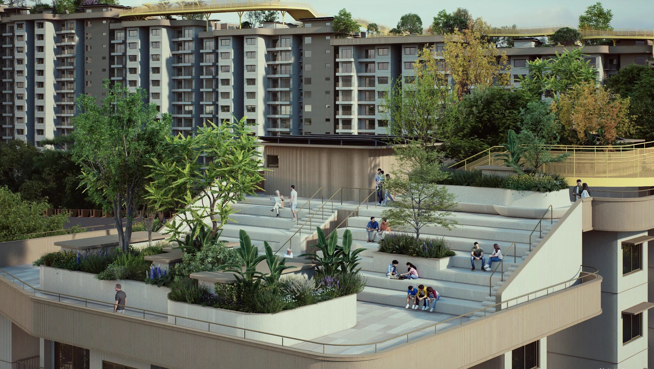 Embassy project render — landscape view